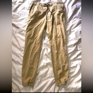 AMERICAN EAGLE OUTFITTERS Men’s Jogger Pants Khaki Extreme Flex Collection Disco